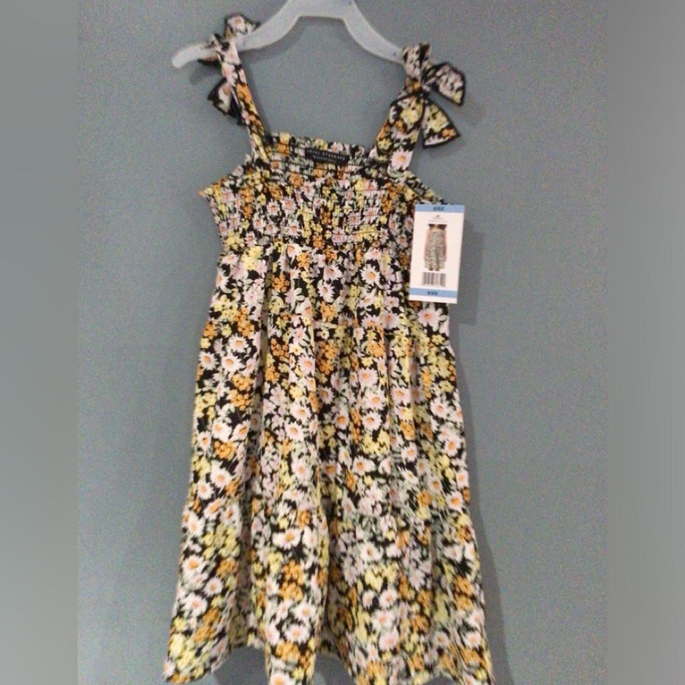 Girls social standard floral sundress 6/6X